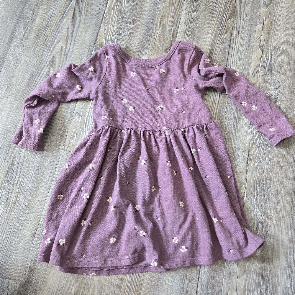 3T Floral Purple Kids Dress